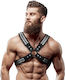 Fetish Submissive Ανδρικό Harness Μαύρο