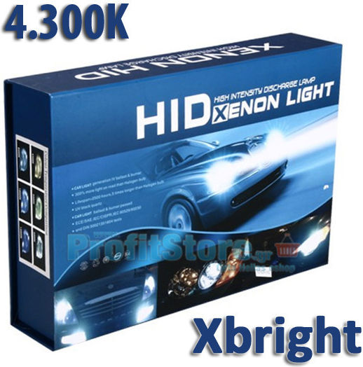 Xenon Set de Iluminare H4 35W 12V 4300K Alb natural