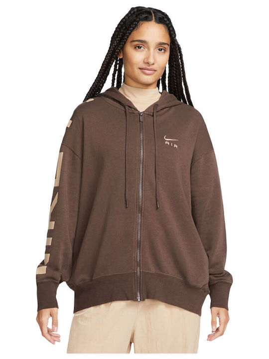 Sportswear Air Μακριά Γυναικεία Ζακέτα Φούτερ με Κουκούλα ''''''