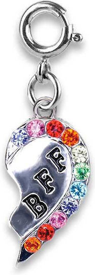 Charm Ιt Jewelry Game ilver BFF Broken Heart Charm