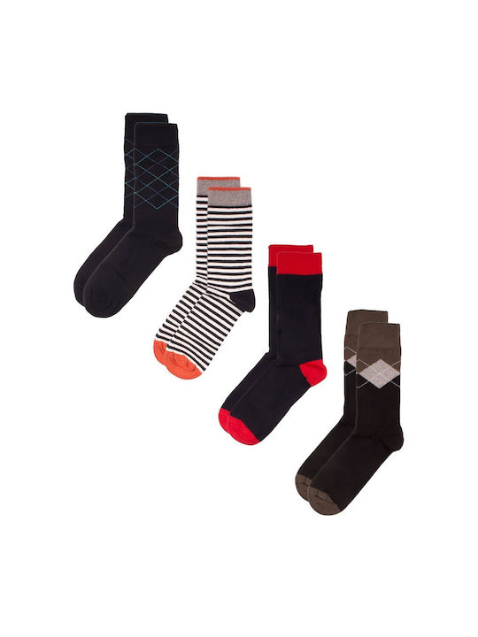 Closet22 Herren Socken Mehrfarbig 4Pack