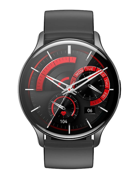 Hoco Y15 Aluminium Smartwatch με Παλμογράφο (Μαύρο)