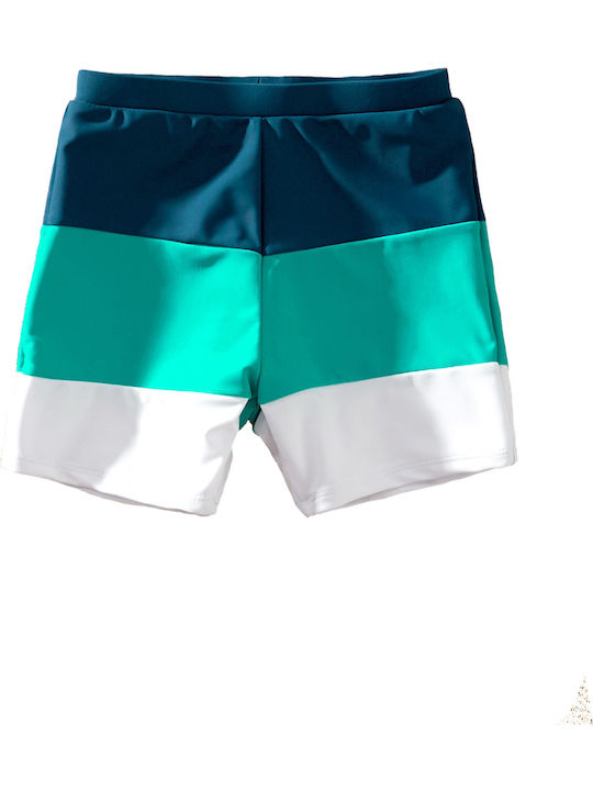 Poulain Kids Swimwear Swim Shorts Blue/Veraman/White