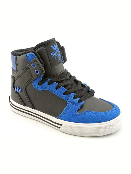 Supra Παιδικά Sneakers High Μαύρα