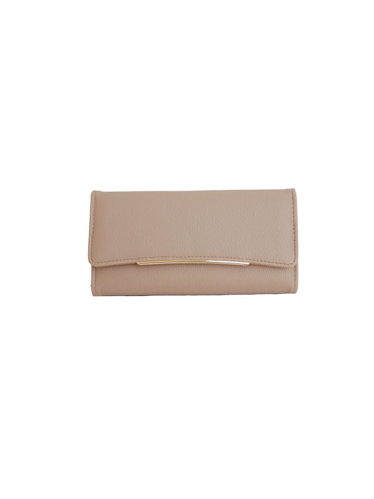 Vamore Large Women's Wallet Cards Beige