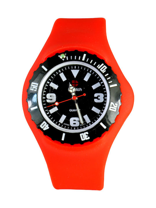 Dwatch Ρολόι Μπαταρίας με Καουτσούκ Λουράκι