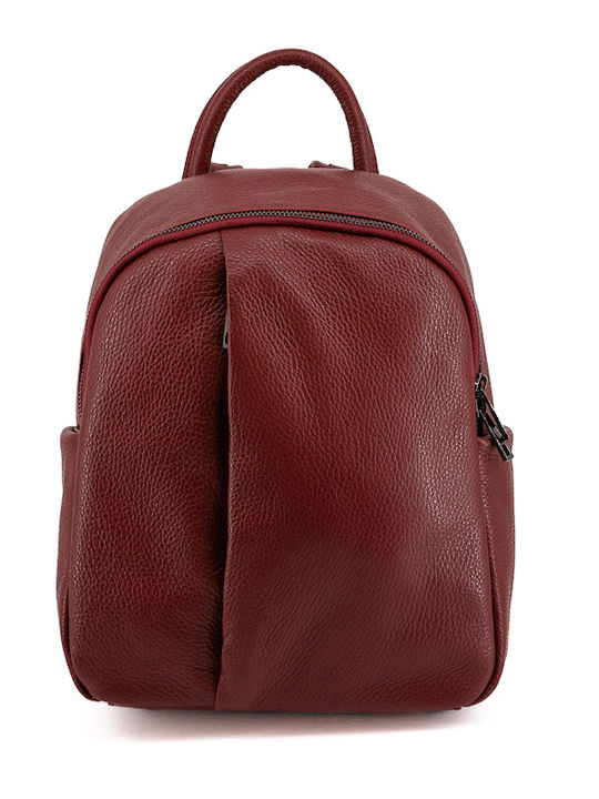 Leather Bags Leather Women's Bag Backpack Burgundy