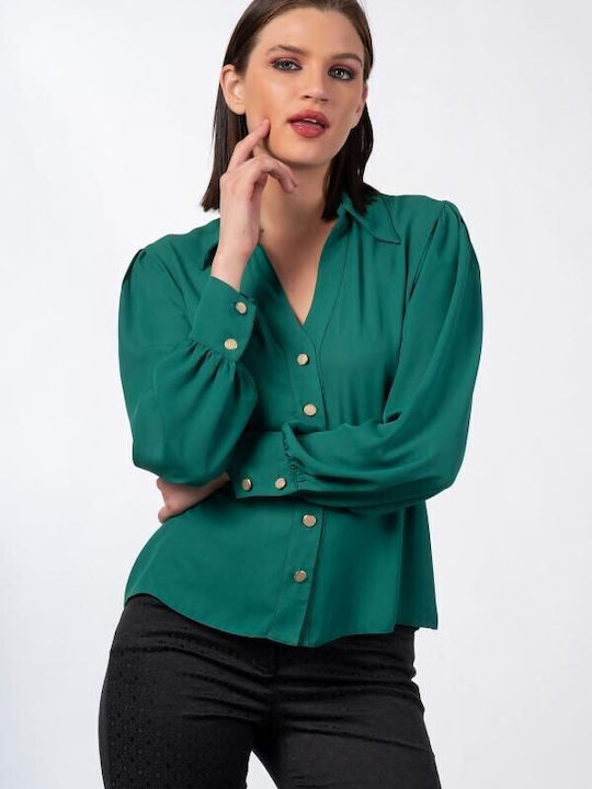 Bellino Women's Long Sleeve Shirt Green