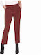 Damen Stoff Hose Bordeaux