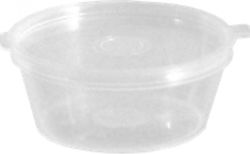 Θαλασσινός Einweg-Plastikgeschirr mit Fassungsvermögen von 70ml Transparent 50Stück