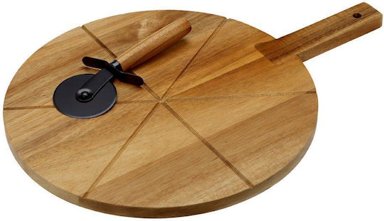 Cryspo Trio Πλατώ Σερβιρίσματος Πίτσας Ξύλινο 45x32εκ.