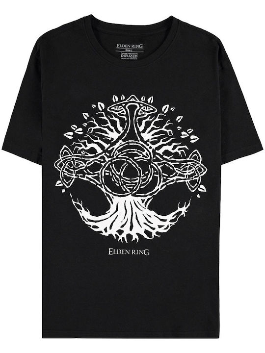 Difuzed Elden Ring T-shirt Μαύρο Βαμβακερό Difuzed Elden Ring T-shirt Μαύρο Βαμβακερό