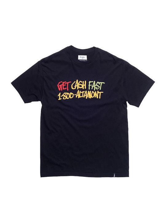 Altamont T-shirt Schwarz Baumwolle