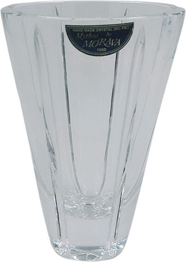 Morava Kristall Vase Transparent 13xH18.5cm