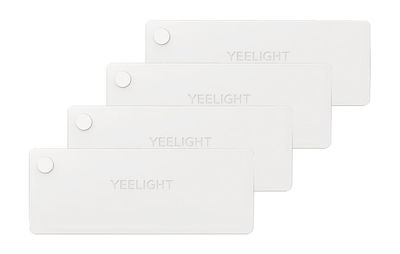 Yeelight Wiederaufladbar Sicherheitsbeleuchtung mit Batterie, Bewegungssensor und Aufkleber zur Montage LED 4Stück