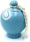 LiebeQueen Money Box Ceramic Blue