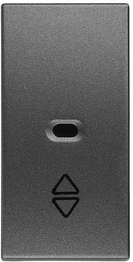 Eurolamp Recessed Wall Switch Single Aller Retour Gray