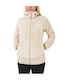 Fleece Damen Jacke Oatmeal Melange