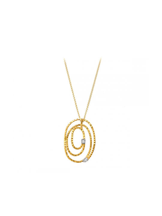 Polytimo din Aur 14K cu Zirconiu