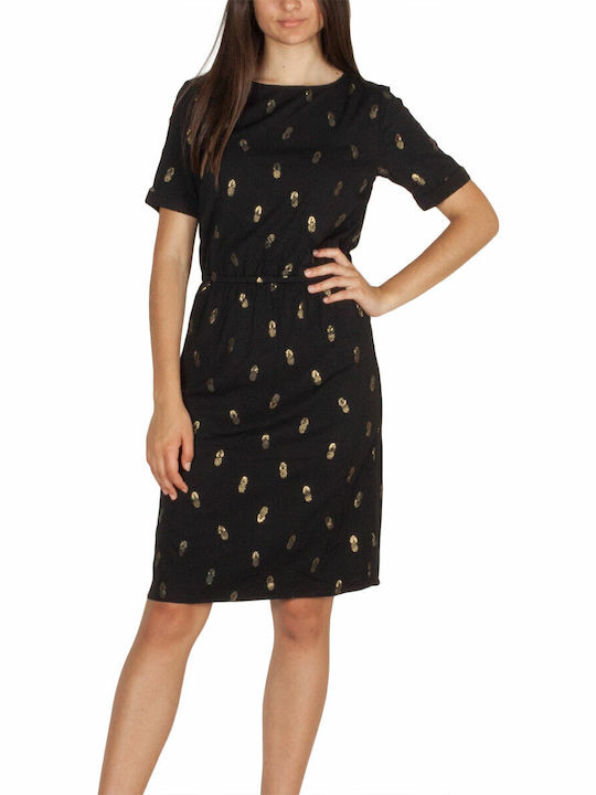 Sommer Mini Damenkleid Schwarz