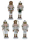 Dorosimo Wooden Christmas Nutcracker White