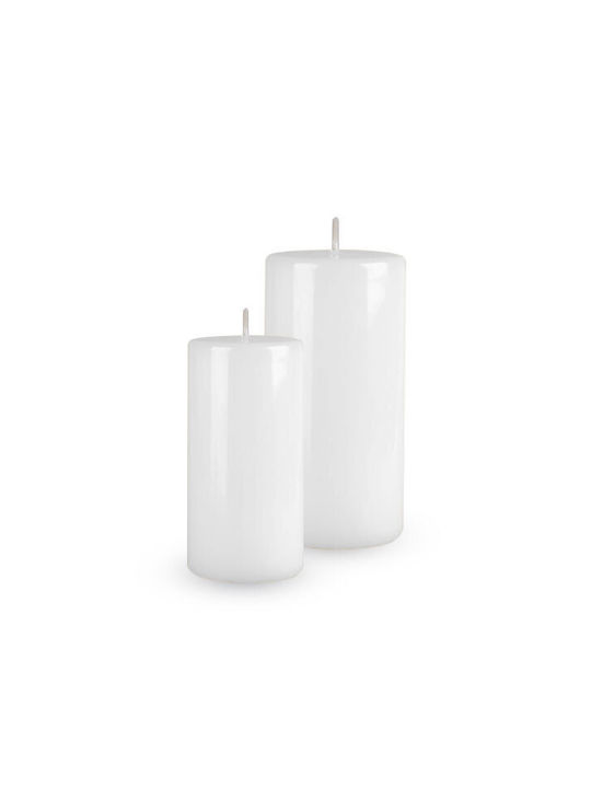 Decorative Candle Zniczplast White 1pcs