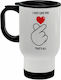 Koupakoupa Koupakoupa Stainless Steel Thermos Bottle 450ml White with Handle