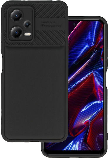 Techwave Back Cover Σιλικόνης Μαύρο (Redmi Note 12 5G / Poco X5 5G)
