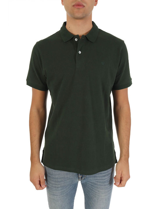 The Bostonians Bluza Bărbătească cu Mânecă Scurtă Polo Green