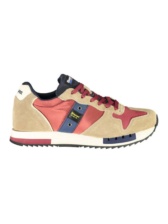 Blauer Sneakers Beige