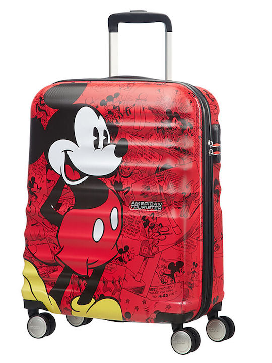 American Tourister Mickey Mouse Παιδική Βαλίτσα Ταξιδίου Καμπίνας Σκληρή Πολύχρωμη με 4 Ρόδες Ύψους 55εκ.
