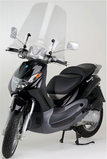 Fabbri Transparentes Visier Motorrad für Piaggio Beverly 125 1945/A