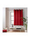 Vorhang Fenster mit Grommet L-c Twily Rote 135x180cm