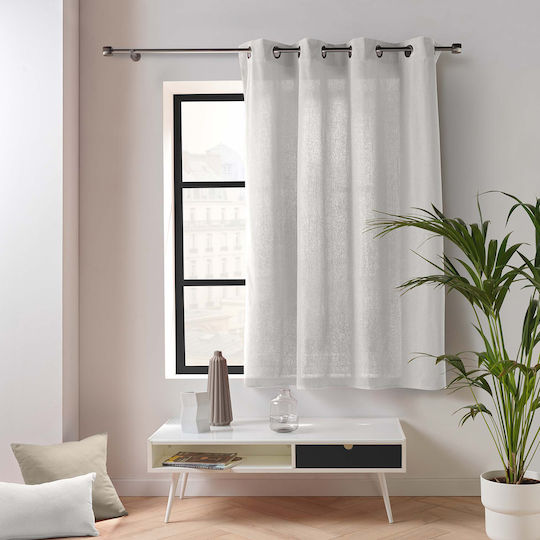 Vorhang Für Fenster mit Grommets L-c Twily Grau 135x180cm