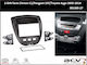 Ice Πρόσοψη 2 Din για Citroen C1 Peugeot 107 Toyota Aygo 2005-2014