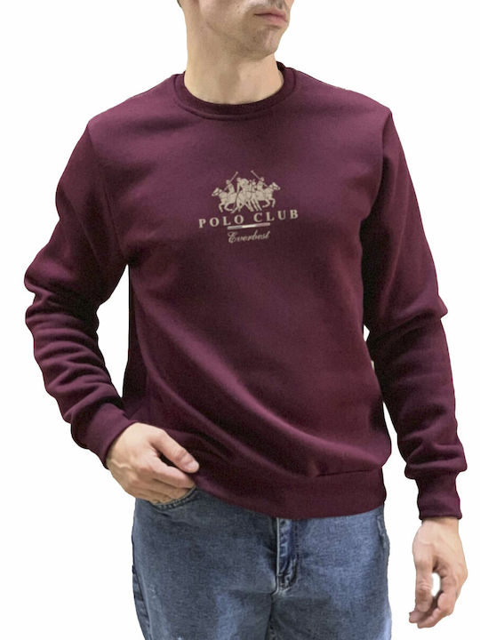 Everbest Herren Sweatshirt Bordeaux