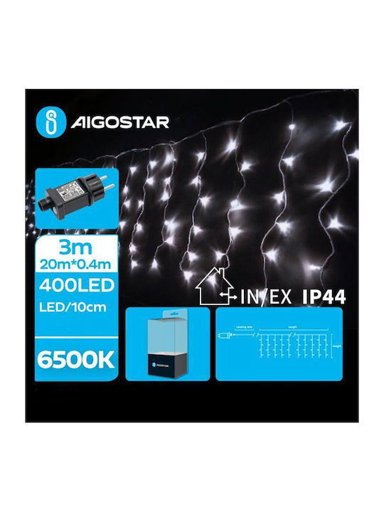 400 Lights LED 20m. x 40cm Cold White type Curt...