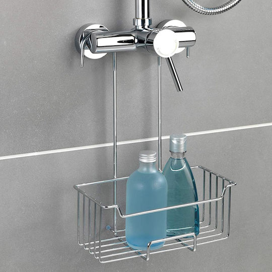 Wenko Επιτοίχια Ραφιέρα Μπάνιου Inox 25x36x14cm Wenko Επιτοίχια Ραφιέρα Μπάνιου Inox 25x36x14cm