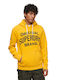 Ovin Athletic Script Graphic Sweatshirt with Hood Yellow