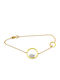 Polytimo Damen Armband aus Gold 14K mit Zirkon