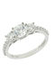 Fa Cad'oro Ring with Zircon made of White gold 14K
