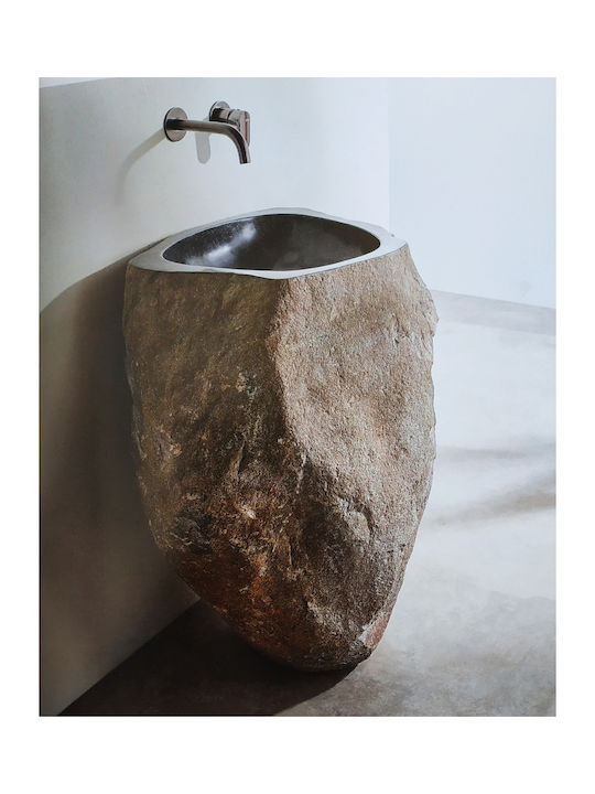 Fossil Riverstone Подова мивка Камък 60x60x90см Riverstone