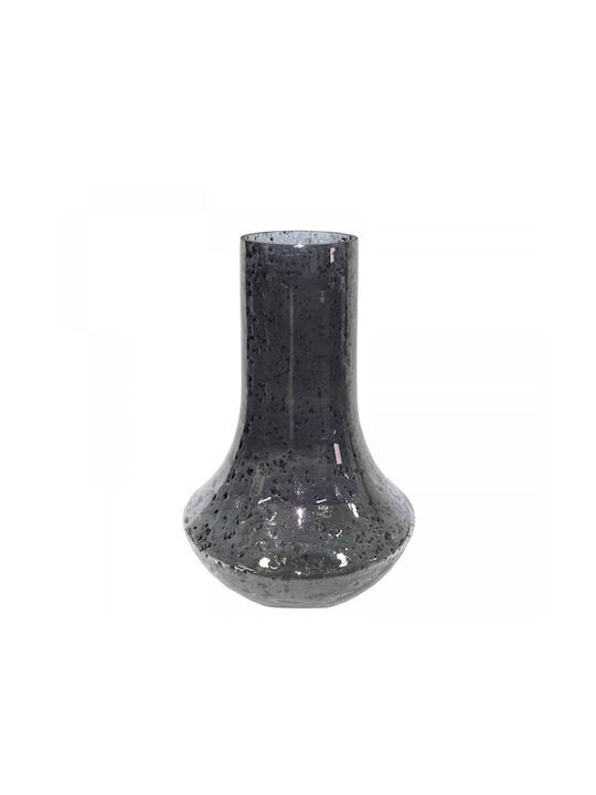 Zaros Vază Decorativă Sticlă Negru 24x24x40cm 1buc