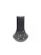 Zaros Vază Decorativă Sticlă Negru 24x24x40cm 1buc