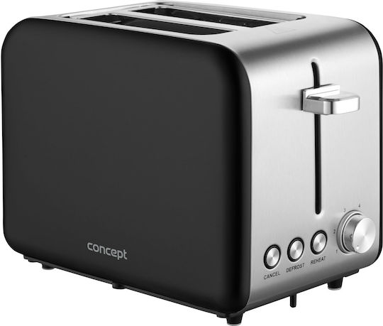 Concept Prăjitor de pâine 2 sloturi 950W Inox