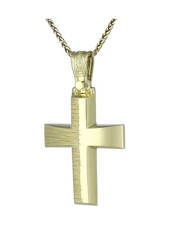 Triantos Herren Gold Kreuz 14K