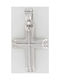 Triantos White Gold Cross 14K