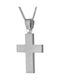 Triantos Men's White Gold Cross 14K