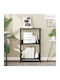 Shelving Unit Floor Black 50x33x82cm