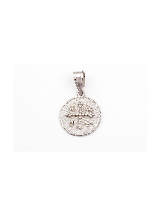 Kosmima Shop Pendant Kids Talisman Constantine from White Gold 9K 27167